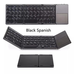 Folding Mini Bluetooth Keyboard – Wireless, Multi-Function for Tablet & Phone