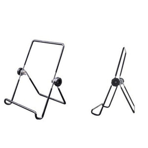 Iron Wire Folding Tablet & Phone Stand – Compatible with Apple Devices, Desktop & Ipad Air, Lazy Stand for Easy Viewing