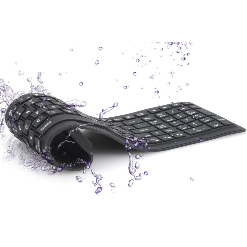 Bluetooth Folding Silicone Keyboard – Waterproof, Wireless, Foldable