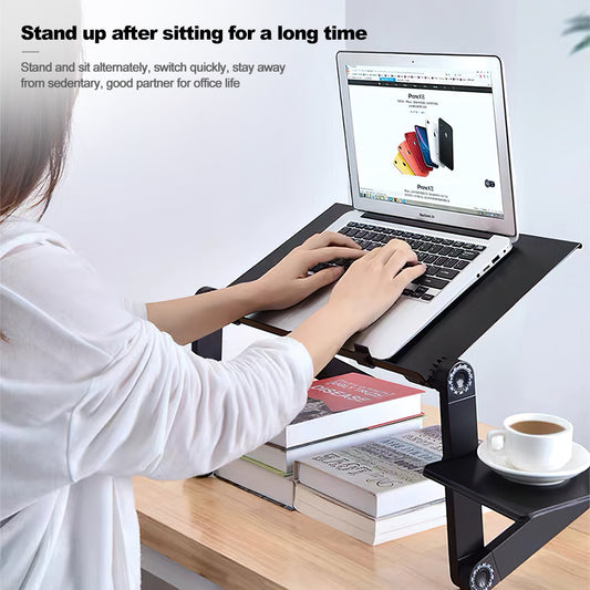 Folding Adjustable Desk – Retractable Aluminum Alloy Laptop Stand