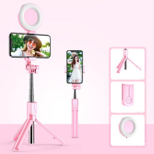 Bluetooth fill-in-one selfie stick