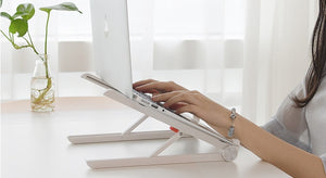 Portable Laptop Stand – Adjustable Elevation, Compatible with Apple, MacBook, and More