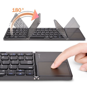 Folding Mini Bluetooth Keyboard – Wireless, Multi-Function for Tablet & Phone