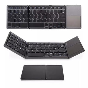 Folding Mini Bluetooth Keyboard – Wireless, Multi-Function for Tablet & Phone