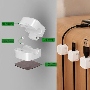 Magnetic Cable Clip – Adjustable Cord Holder & Desk Wire Organizer