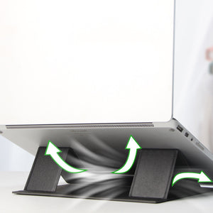 Portable Laptop Leather Folding Cooling Bracket